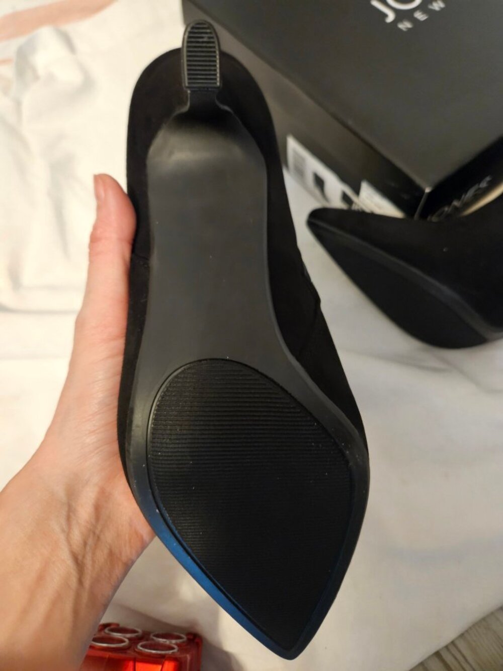Size 10 Jones New York Verusa Black Bow Ankle Booties New In Box